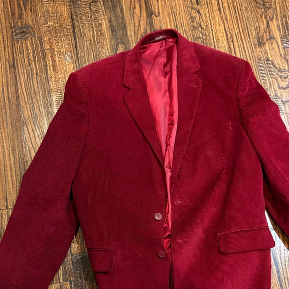 Adolfo Rich Burgundy Blazer